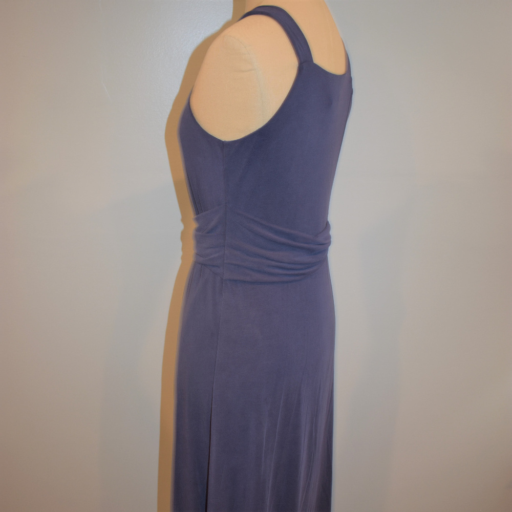 Maeve Anthropologie Blue Azores Halter Maxi Dress View 4